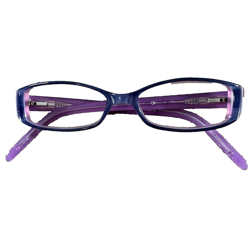 Ocean Pacific OP Beach Blue Horn Laminate Full Rim Eyeglasses Frame 47-18-128-22